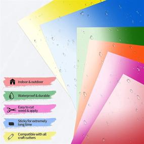 img 3 attached to 🧊 Cold Color Changing Vinyl: Innovative Craft Adhesive for Cricut & Silhouette, 12x12, 6 Sheets/Pack