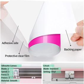 img 2 attached to 🧊 Cold Color Changing Vinyl: Innovative Craft Adhesive for Cricut & Silhouette, 12x12, 6 Sheets/Pack