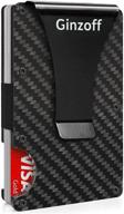 👔 men's minimalist carbon fiber wallet with enhanced blocking technology - ultimate accessory for style and security logo