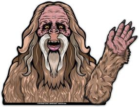 img 2 attached to Улучшенные наклейки для заднего стеклоочистителя Bigfoot Sasquatch с задним декоративным декалем для автомобиля