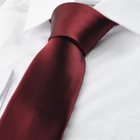 img 2 attached to KissTies Boys Satin Necktie: 👔 Stylish Boys' Accessory Perfect for Every Occasion