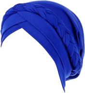 🧕 silky turban hats for women with cancer or chemo - fxhixiy hijab braid cap headwrap headwear beanies logo