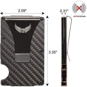 img 1 attached to 💼 Ultimate Slim Carbon Fiber Wallet for Men: Stylish Accessories and Secure Money Organizers