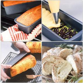 img 1 attached to 🍞 Форма для выпечки хлеба Beasea, набор из 3 штук - Несъемные углеродистые стальные формы для хлеба