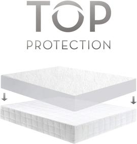 img 1 attached to JA COMFORTS Waterproof Bed Mattress Protector Twin Size - Terry Cotton Cover, 5-Sided Deep Pocket, White - Ensure Optimal Bedding Protection!