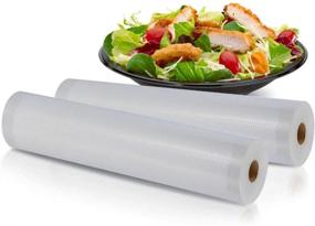 img 3 attached to 🔒 NutriChef Premium Vacuum Sealer Bags - (2-Pack) 8"x50' Rolls for PKVS10BK, PKVS10WT, PKVS18SL, PKVS18BK, PKVS20STS, PKVS30STS, and Other Brands