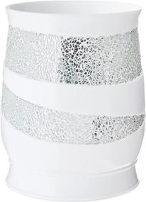 img 2 attached to 🗑️ White Sinatra Waste Basket by Popular Bath: Stylish and Functional