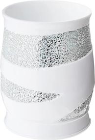 img 4 attached to 🗑️ White Sinatra Waste Basket by Popular Bath: Stylish and Functional