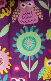 img 1 attached to Fancy Linen Girls Twin Comforter Set: Owls, Flowers, Purple Teal Yellow Lavender - Owl Purple