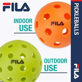 img 1 attached to 🎾 Official FILA Accessories Pickleball Balls - 4 Pack, Regulation Size with 40 Holes – Perfect for Indoor or Outdoor Use