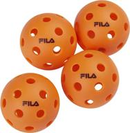 🎾 official fila accessories pickleball balls - 4 pack, regulation size with 40 holes – perfect for indoor or outdoor use логотип