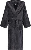 🌟 cozy kids fleece bathrobe with hood - star patterned plush robe for boys & girls logo