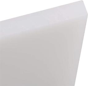 img 1 attached to 🔪 BQLZR 19x14.2x0.9cm White Poly Leather Cutting Board: Perfect for DIY Crafts, Leather Punching, and Stamping Tools