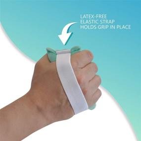 img 1 attached to 🖐️ Comfortable NYOrtho Palm Grip Hand Contracture Cushion: Improved Elastic Band, Sweat Resistant & Machine Washable Palm Protector