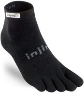 injinji lightweight toesocks black medium: superior comfort for active feet logo
