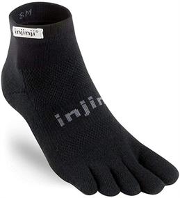 img 1 attached to Injinji Lightweight Toesocks Black Medium: Superior Comfort for Active Feet