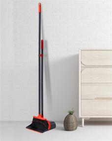 img 3 attached to Versatile Broom and Dustpan Set for Efficient Cleaning in Office, Home, Kitchen, and Lobby