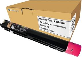 img 1 attached to Premium Quality Toner Tap XVC7000 Remanufactured 106R03757-60 4-Pack Bundle - High Yield for Versalink C7000 Series