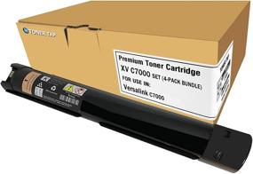 img 3 attached to Premium Quality Toner Tap XVC7000 Remanufactured 106R03757-60 4-Pack Bundle - High Yield for Versalink C7000 Series