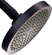 🚿 showermaxx luxury spa series: 6 inch round high pressure rainfall shower head in oil rubbed bronze finish logo