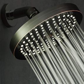 img 3 attached to 🚿 ShowerMaxx Luxury Spa Series: 6 inch Round High Pressure Rainfall Shower Head in Oil Rubbed Bronze Finish