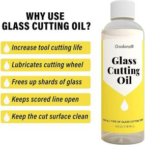 img 2 attached to 🔪 Premium 4 Ounce Glass Cutting Oil for Effortless Cutting - Ideal for All Glass Cutting Tools: Glass Cutters, Stained Glass, Bottles, Tiles, and Mirrors