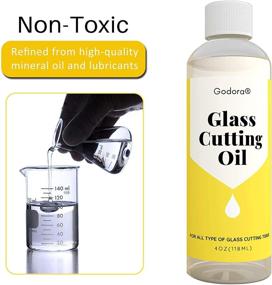 img 3 attached to 🔪 Premium 4 Ounce Glass Cutting Oil for Effortless Cutting - Ideal for All Glass Cutting Tools: Glass Cutters, Stained Glass, Bottles, Tiles, and Mirrors