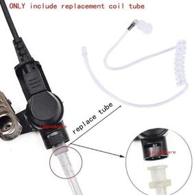 img 1 attached to 🎧 10Pack of Lsgoodcare Replacement Covert Acoustic Air Coil Audio Tube with Earbuds - Compatible for Motorola Kenwood Icom Yaesu Two Way Radio FBI Covert Acoustic Tube Earpiece Headset