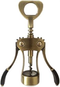 img 2 attached to 🍷 Aibileec Wisdom Wing Corkscrew Wine and Bottle Opener: Antique Bronze Classic Cork and Cap Opener