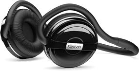 img 4 attached to 🎧 Беспроводные наушники Kinivo BTH240 Bluetooth: черные, накладные, с функцией Bluetooth, громкой связи, микрофоном и чехлом для путешествий.