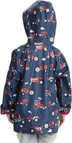 img 3 attached to Hatley Boys' Printed Raincoats: Stylish and Waterproof Outwear for Young Adventurers