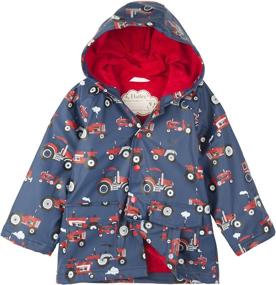 img 2 attached to Hatley Boys' Printed Raincoats: Stylish and Waterproof Outwear for Young Adventurers