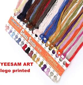 img 3 attached to YEESAM ART Embroidery Needlework Needlepoint Needlework for Cross-Stitch