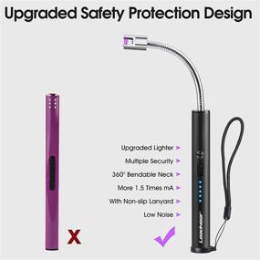 img 1 attached to Rechargeable Windproof Electric Multi Protect Flexible