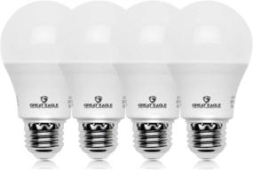img 4 attached to КОРПОРАЦИЯ GREAT EAGLE LIGHTING Эквивалентная лампа 100W LED, световой поток 1500 люмен A19 3000K мягкий белый, недиммируемая, 15 ватт, соответствует UL (4 штуки)