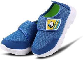 img 2 attached to KUNWFNIX Sneakers Lightweight Breathable Athletic Boys' Shoes in Sneakers