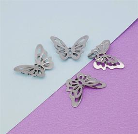 img 2 attached to Stainless Butterfly Findings Supplies Accessories