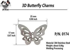 img 1 attached to Stainless Butterfly Findings Supplies Accessories