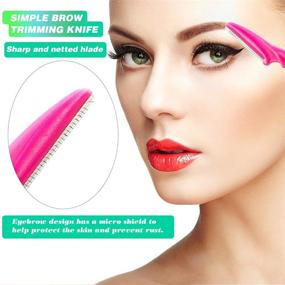 img 2 attached to 32pcs Eyebrow Razors for Women and Men - Easy Face & Brow Shaping, Safe Facial Hair Remover Tool, Exfoliating and Hair Removal for Face