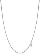 zirconia monogram sideways initial necklace for boys - trendy jewelry logo