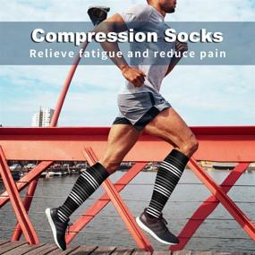 img 1 attached to 🧦 Copper Compression Socks - Best Circulation for Women & Men, Running, Medical, Nurse, Pregnancy, Travel