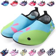 ⛱️ bridawn kids water shoes: quick dry non-slip aqua socks for beach pool - toddler swim shoes logo