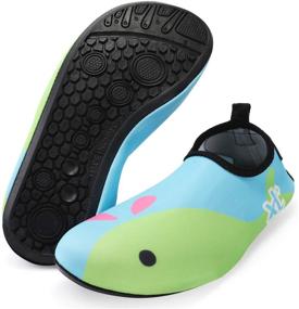 img 2 attached to ⛱️ Bridawn Kids Water Shoes: Quick Dry Non-Slip Aqua Socks for Beach Pool - Toddler Swim Shoes