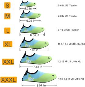 img 3 attached to ⛱️ Bridawn Kids Water Shoes: Quick Dry Non-Slip Aqua Socks for Beach Pool - Toddler Swim Shoes