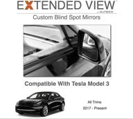 blind mirrors compatible tesla extended logo