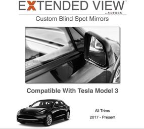 img 4 attached to Blind Mirrors Compatible Tesla Extended