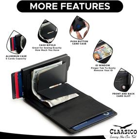 img 2 attached to 👔 Claasico Bifold Wallet: The Ultimate Credit Compact for Men's Accessories and Wallets, Card Cases & Money Organizers