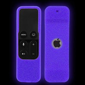 img 2 attached to 📺 [Найтглоу] Чехол для пульта Apple TV 4K / 4-го / 5-го поколений с подвеской - силиконовый чехол устойчивый к ударам, нескользящий, легкий - несовместим с пультом 6-го поколения 2021 года.