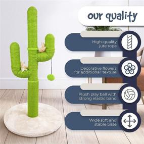 img 2 attached to 🐱 Introducing the Fluffy Soul Cactus Cat Scratcher: The Perfect Cat Cactus Scratching Post to Save Your Furniture and Delight Cat Lover Kids!