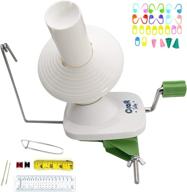 🧶 craft destiny yarn winder: easy setup & hand operated ball winder – 4 oz capacity with sturdy metal handle & tabletop clamp – knitting kit included logo